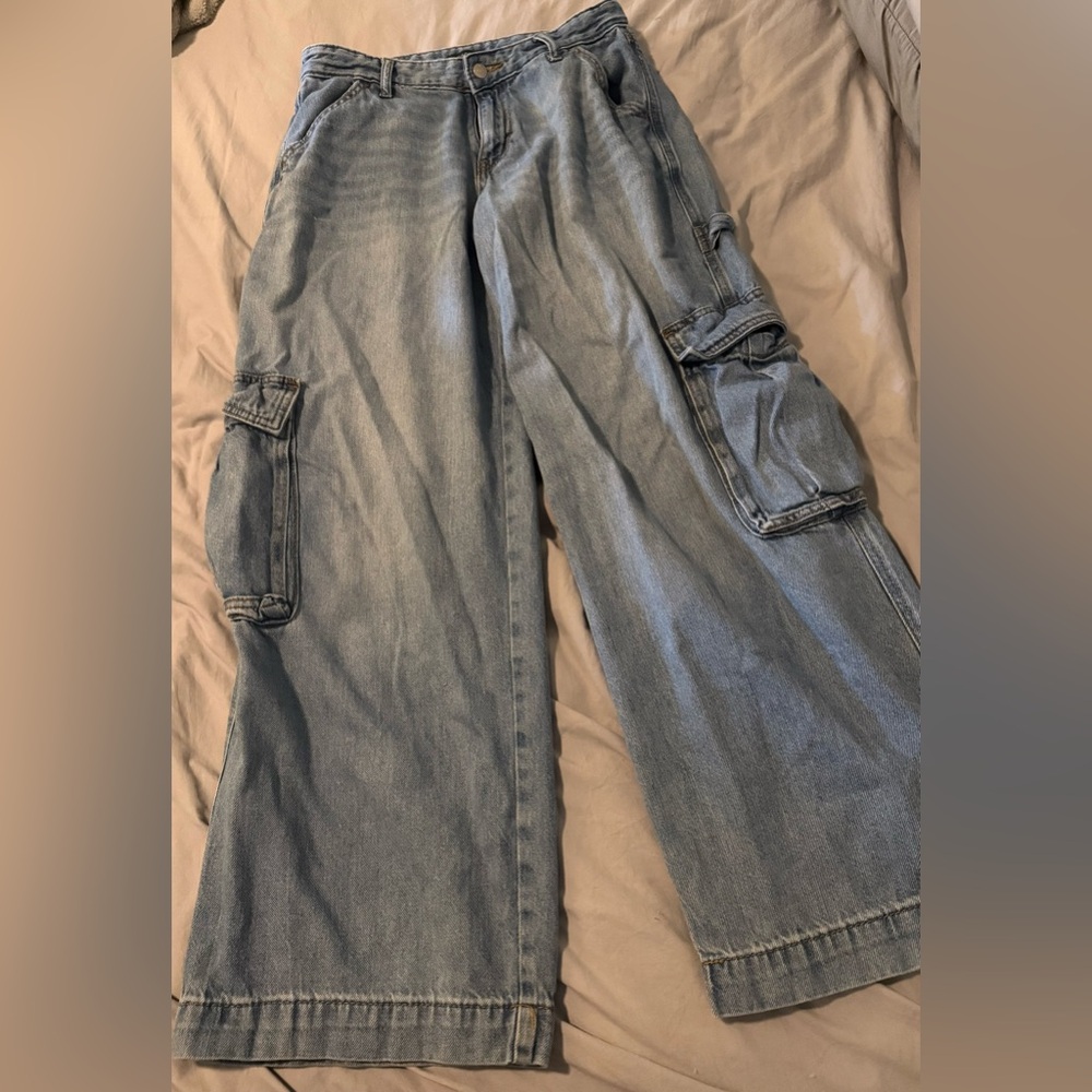 Wild Fable Mid Rise Baggy Cargo Jeans